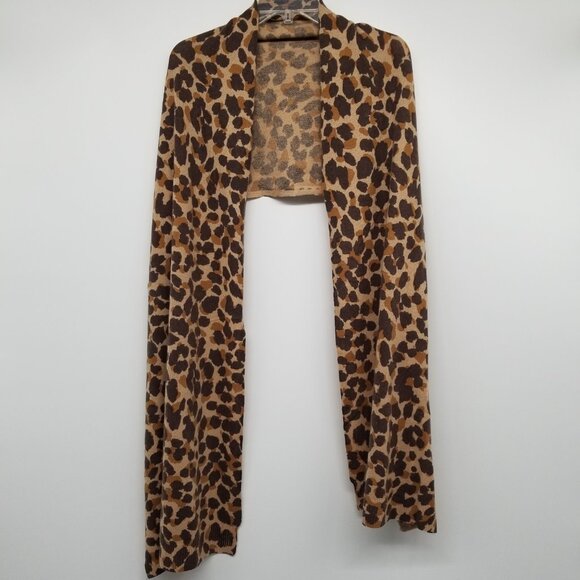 Ann Taylor Accessories - NWOT Cozy Cashmere Leopard Print Shawl / Muffler / Scarf / Wrap - Ann Taylor